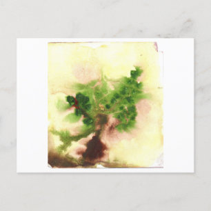 Tiny blurry tree postcard