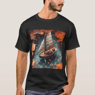 Tiny Boat, Ai Generated Art T-Shirt