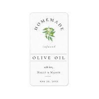 Tiny Bottle Infused Olive Oil Favour Sticker
