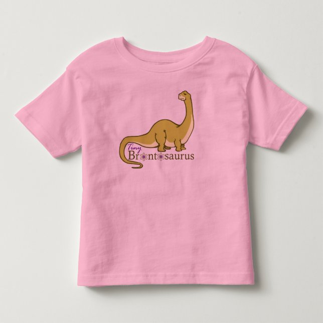 Tiny Brontosaurus Toddler T-Shirt (Front)