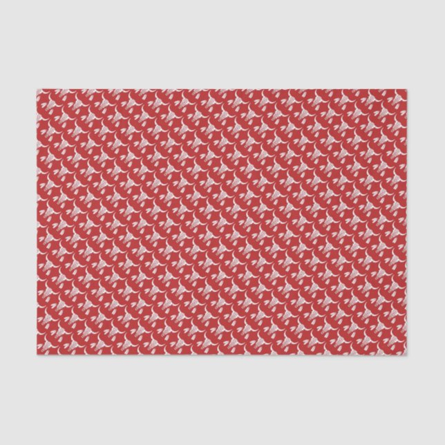 Tiny Buffalo Skulls tissue paper (Front)