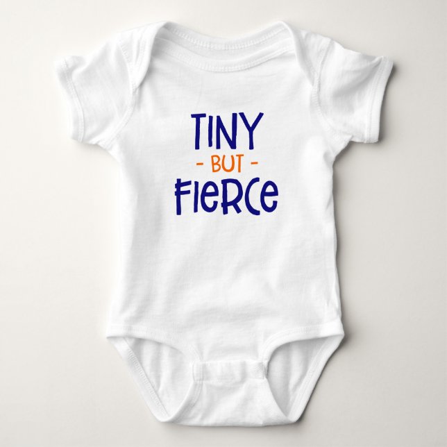 Tiny But Fierce Preemie. Baby Bodysuit (Front)