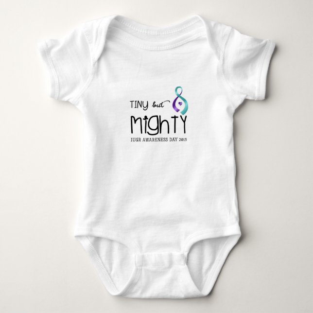Tiny But Mighty 2015 Theme Baby Bodysuit (Front)
