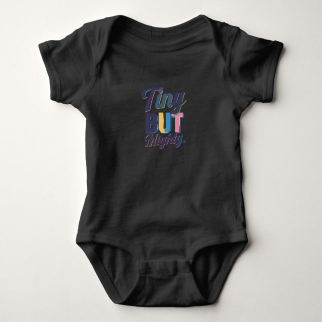 Tiny but Mighty – Compact Power Design  Baby Bodysuit (Front)