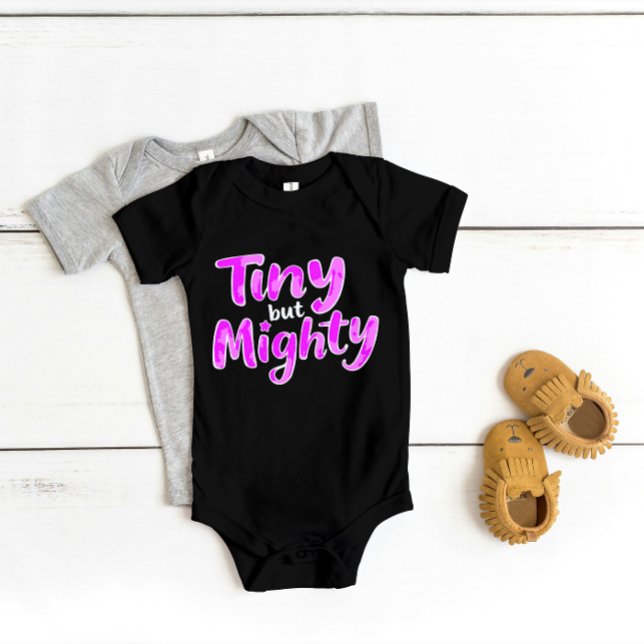 "Tiny but Mighty" Cute Brave Baby Bodysuit (Creator Uploaded)