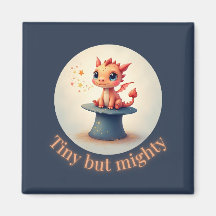 Tiny but Mighty – Cute Dragon Magnet