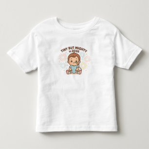 Tiny But Mighty in 2026 Cute Special Needs New Yea Toddler T-Shirt