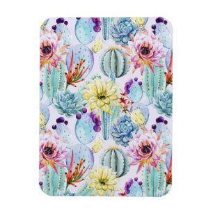 Tiny Cactus Pattern Magnet