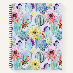 Tiny Cactus Pattern Notebook