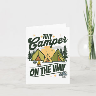 Tiny Camper On The Way Camping Lover Pregnancy Ann Card