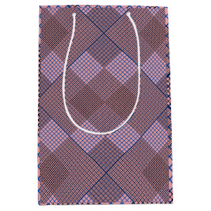 Tiny chequered 2 tones 04A Lpink BG Medium Gift Bag