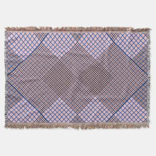 Tiny chequered 2 tones 04A Lpink BG Throw Blanket