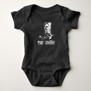 Tiny cowboy boots baby bodysuit
