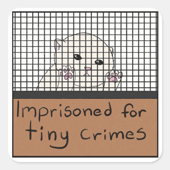 Tiny Crimes Square Sticker (Front)