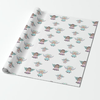 Tiny cute little angels by Renee Lavoie Wrapping Paper