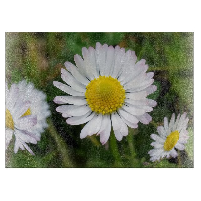 Tiny daisies cutting board (Front)