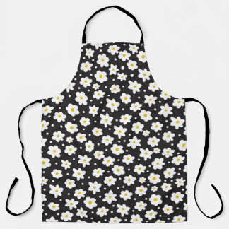 Tiny daisies, vintage, seamless background. apron