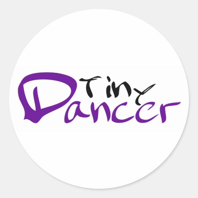 Tiny Dancer Classic Round Sticker (Front)