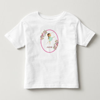  Tiny Dancer | Pink Floral Ballet Birthday Party Toddler T-Shirt