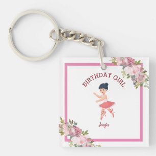 Tiny Dancer   Pink Red Rose Party Key Ring
