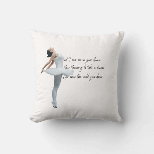 Tiny Dancer Series White Cushion (Front)