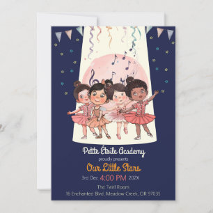 Tiny Dancers Recital Invite – Custom Studio