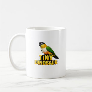 Tiny Dinosaur Caique Parrot Coffee Mug