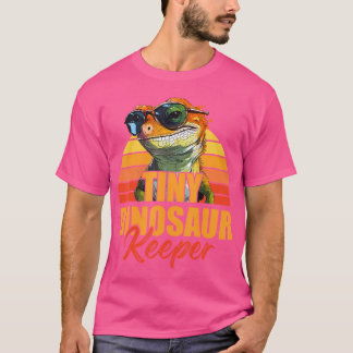 Tiny Dinosaur Keeper Animal Lover Crested Gecko Bo T-Shirt