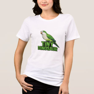 Tiny Dinosaur Quaker Parrot Tri-Blend Shirt