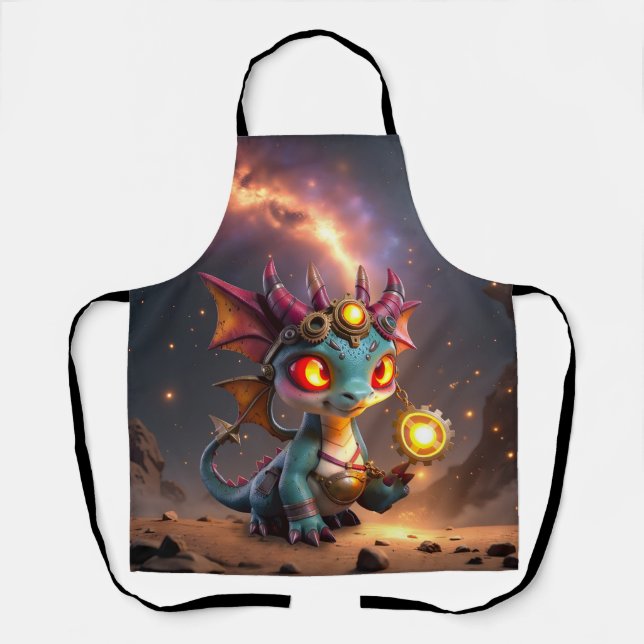 Tiny Dragon, Big Time Energy – The Ember Clockling Apron (Front)