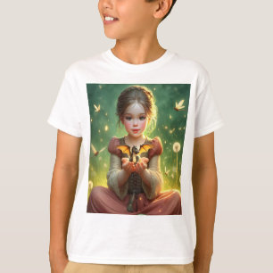 Tiny Dragon Keeper with Butterflies T-Shirt
