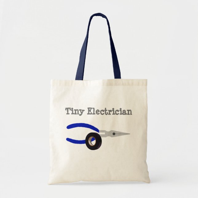 Tiny Electrician Tote Bag (Front)
