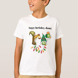 Tiny Elf’s Birthday Joy in Magical Colors T-Shirt