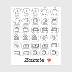 Tiny Everyday Icons Mini Finance Budget Planner