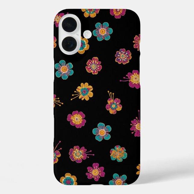 TINY EXOTIC FLOWER PRINTS Case-Mate iPhone CASE (Back)
