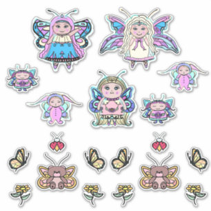 Tiny fairy fae butterfly set by Renee lavoie