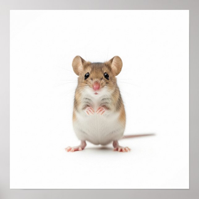 Tiny Field Mouse Art Poster (Front)