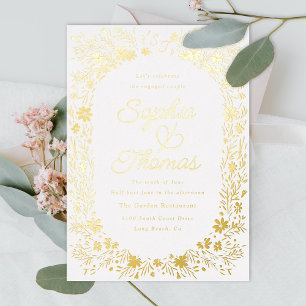 Tiny Floral Couple's Engagement Party