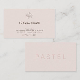 Tiny Flower Minimal Business Card