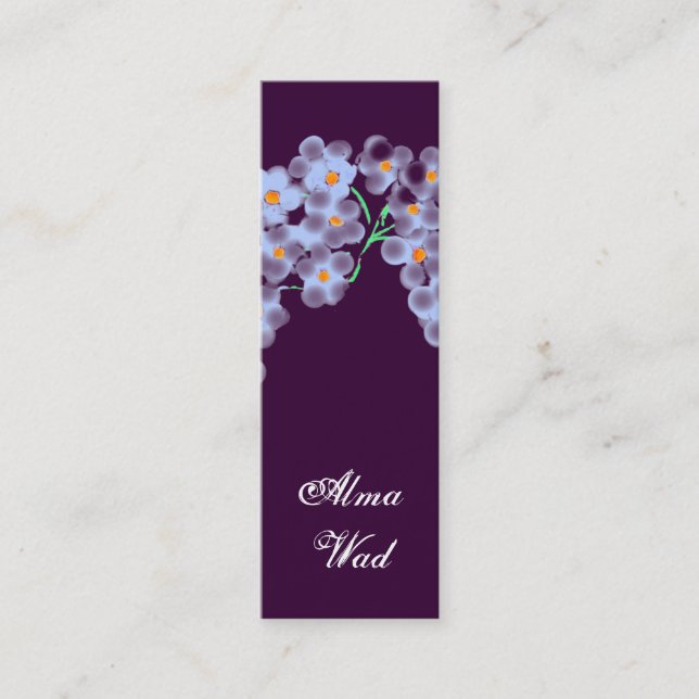 Tiny flowers mini business card (Front)