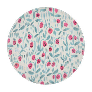 Tiny Flowers: Watercolor Seamless Cutting Board