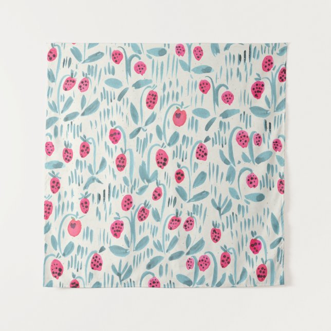 Tiny Flowers: Watercolor Seamless Tapestry (Front)