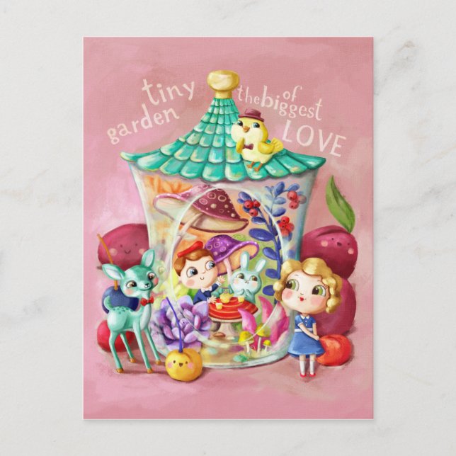 Tiny Garden of Biggest Love Postcard (Front)