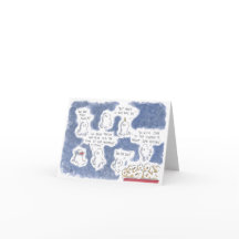 Tiny Ghosts Go To The Cinema Greetings Card