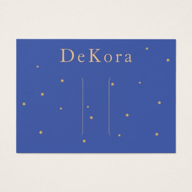 Tiny Gold Stars Hair Clip Barrette Display Card (Front)