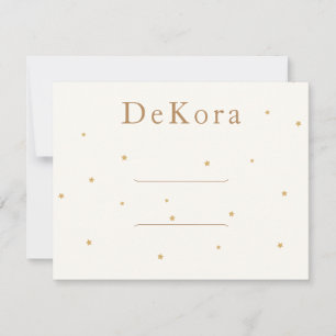 Tiny Gold Stars Hair Clip Barrette Display Card