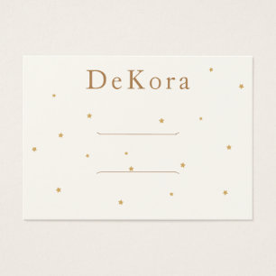 Tiny Gold Stars Hair Clip Barrette Display Card