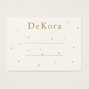 Tiny Gold Stars Hair Clip Barrette Display Card
