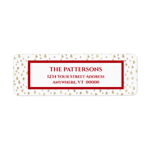 Christmas Return Address Labels | Zazzle