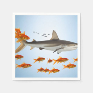 “Tiny Goldfish, Big Shark Energy” Napkin